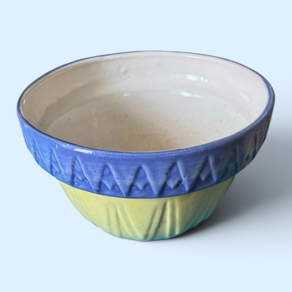 Fioriware & Jardinware Yellow Periwinkle Mixing Bowl 7.5”